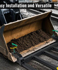 Built Tough Heavy Duty Clamp On Debris Forks For 48 Inch Buckets Pallet Fork Attachment For Loaders Skid Steers And Tractors