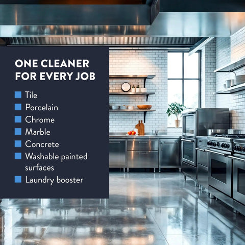 Top Shelf Pine Burst Multi Surface Cleaner Nukes Toughest Kitchen Grease Stubborn Bathroom Grime And Lingering Odors From Floors Walls Counters And Fabric Upholstery Quick As Always in a modern kitchen setting.