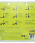 Back view of packaging for Carbide Router Bit Set 15-Piece Dope Pro Grade Woodworking Bits showing detailed specifications