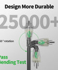 Heavy Duty 25 Foot Outdoor Extension Cord Built Tough For Real Outdoor Jobs 10 Gauge Waterproof Black