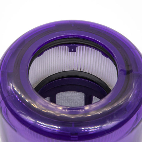 Close-up of a purple vacuum filter designed for Dyson V11 Outsize Series, part of a Two Pack Vacuum Filter Replacements set.