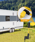Heavy Duty Nema 10 50P To 14 50R Adapter connects three prong male plug to four prong female receptacle on RV.