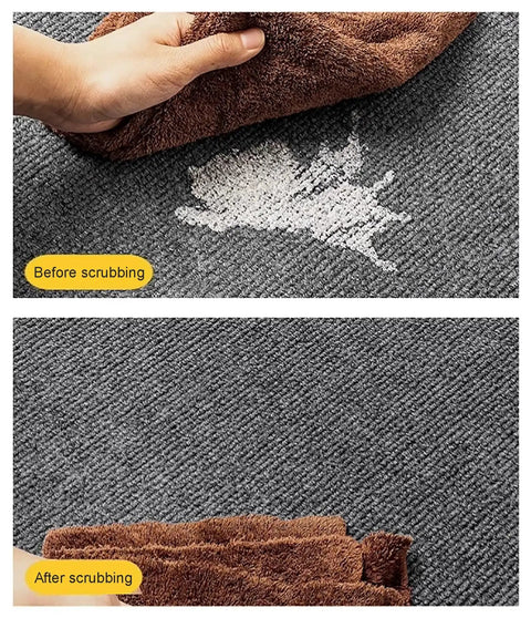 Pro Grade Soundproof Acoustic Pads Thick Non Slip Rubber Mat For Drum Kits And Home Studios Featuring Noise Reducing Foam showing cleaning process.
