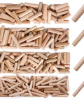 80 Pcs Wooden Dowel Pins Kit Half Inch By Two Inch Fluted Hardwood Dowels For Furniture Making And DIY Woodworking Projects, Durable Dense Pins For Strong Joints, Ideal For Crafts, Carpentry, And Repair Work, 12x50mm wooden dowel pins