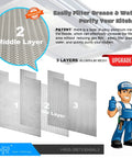 Upgraded W10169961A Universal Fit Aluminum Range Hood Filter Replacement 3-layer mesh detail with durability features