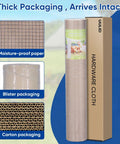 Hardware Cloth Half Inch By Forty Eight By One Hundred Feet, 19 Gauge Silver Galvanized After Welding, Rust Resistant Cage Fencing For Chickens, Rabbits, And Snakes, Tough As Nails Welded Wire Mesh packaged in cardboard roll
