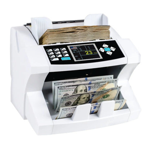 Multi Currency Money Counter With Bank Grade Counterfeit Detection UV MG IR DD Supports USD CAD EUR KRW Fast Cash Counting