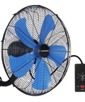 Beast Mode 18 Inch Wall Mount Industrial Oscillating Fan With 3 Speed Settings, High Velocity Air Up To 4200 CFM, Separate On Off Switch