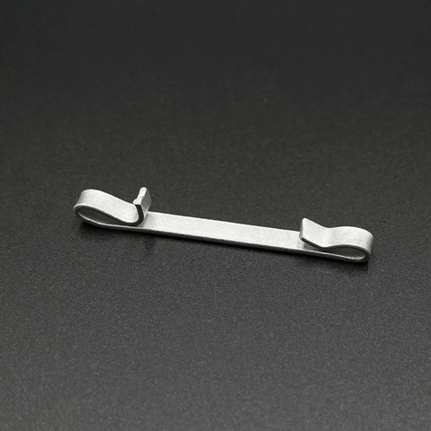 Close-up of Universal 2 Inch Double Loop Drawer Slide Clips Replacement Parts Set For Tool Boxes Heavy Duty Keeper Clips