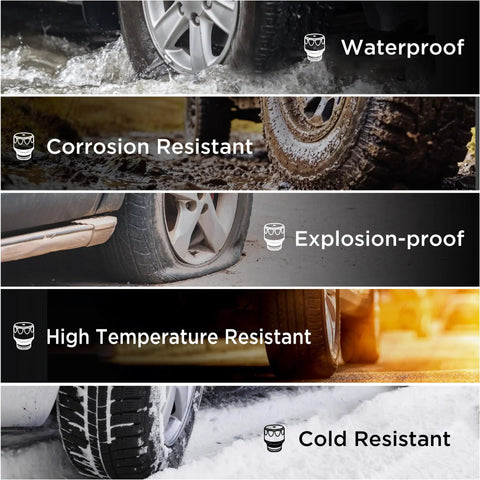 Wireless 1080P Backup Camera Monitor With Built In RV Tire Pressure Monitoring System TPMS Four Sensor Kit shows durability in various environments