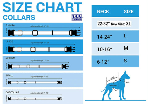 Sizing chart for NBA Licensed San Antonio Spurs Cat Collar With Adjustable Breakaway, showing small cat collar dimensions.