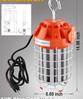 100W LED Temporary Work Light With 14000 Lumens Of Bright 5000K White Light Portable Plug In Flood Lamp For Job Sites