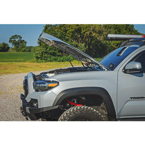 Toyota Tacoma Hood Lift Kit With Hydraulic Hood Assist Hands Free Lift No Prop Rod Easy Bolt On Hood Struts Pair 2016-2023