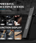 Pocket Knife 2 In 1 EDC Keychain Tweezers Multitool Box Cutter Retractable Utility Knife Portable uses display.