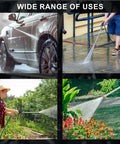 High Pressure Hose Nozzle With Dual Nozzles Power Washer Wand Leak Proof Hose Attachment used for cars, patios, and gardens