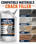 Straight Up Solid Self Leveling Concrete Crack Filler And Sealant Four Pack Gray Repair Kit with applicator for various surfaces.