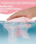 Andibro pink microfiber glasses cleaning cloths, 10-pack, soft reusable lens cloth for eyeglasses and phones