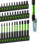 Rock Solid Thirty Six Piece Security Torx Bit Set With Tamper Proof Impact Rated S2 Steel Tips and Heavy Duty Magnetic Pull for Drills and Electric Screwdrivers, arranged for easy access.
