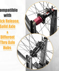 Bicycle Wheel Truing Stand For Precise Rim Alignment With Beefy Heavy Duty Base compatible with various axle hubs