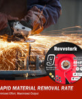 Using 10 Pack 9 Inch Aluminum Oxide Grinding Wheels For Metal And Stainless Steel, Depressed Center Discs on angle grinder