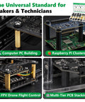 696 Piece M3 Motherboard Standoffs And Spacers Kit With Brass Standoffs And Nylon Spacers For Pro Grade Rigidity And Electrical Insulation Plus Hex Screws And Nuts Set for Raspberry Pi and PC builds