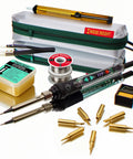 Clear Shell Soldering Iron Kit Pro Grade With 68W Power And Adjustable Temperature From 200C To 500C See Through Solder Gun