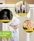 Child and pet safety net application examples with Kid Safe Banister Guard Net For Baby And Pets 15ft Long 3ft High Rail Mesh