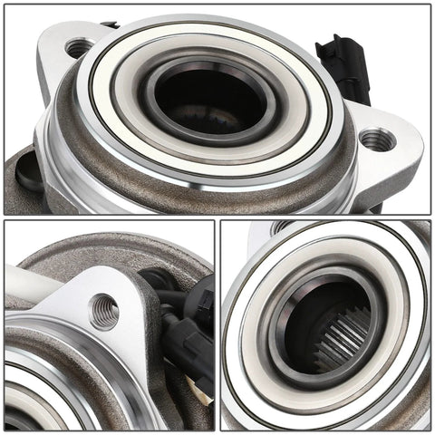 Front Wheel Bearing Hub Assembly With ABS Sensor For Ford Ranger 2009 2010 2011 And Mazda B4000 2003 2010 4x4 4WD, close-up view