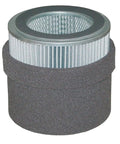 Beefy Polyester Filter Cartridge For Blowers And Vacuum Pumps, Nine And Five Eighths Inches High, OD Seven And Seven Eighths Inches