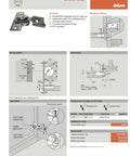 Soft Close Compact BLUMOTION 38N Hinge For Face-Frame Cabinets, 105 Degree Opening, 1/2 Overlay, Screw-On Mount, 4-Pack Blum 38N355B.08 instructions