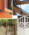 16 Inch Barn Door Hook And Eye Latch Set Heavy Duty Stainless Steel Privacy Lock No Brainer Install On Windows And Doors