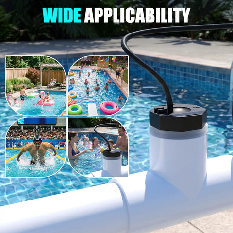 Flow Switch Replacement For Hayward Salt Systems And Salt Cells With 15 Ft Cable Compatible With GLX-FLO-RP, GLX-FLO-HP, And OPT-FS on pool pipe