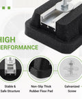 Four Pack Floor Mounting Base Kit For Mini Split Condensers And Heat Pumps Heavy Duty Rubber Feet And Anti Vibration Isolators Bracket