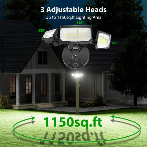 Plug And Play Outdoor Flood Light With Remote Control And Dusk To Dawn Sensor No Hassle Setup Solid Black Housing That Really Lights Up The Backyard Area Flat Out All Night