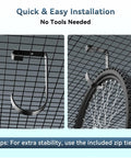4 Pack Bike Hooks For Garage Ceiling Storage Rack Heavy Duty Steel Hangers Up To 50 Lbs Each Overhead Bike Hanger Add On