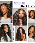Burmese Curly Human Hair Bundles 100 Percent Real 14 16 18 Inch Weft Sew In P1b 30 Dark Highlight Medium Brown Natural Look display