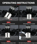 Operating instructions for Pro Grade Diamond Hole Saw Set For Tile And Stone Hassle Free Drilling. Steps to drill effectively.