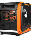 Side view of Dual Fuel Inverter Generator With Remote Electric Start 4500 Surge Watts Gas 3500 Running Watts Or 4500 Surge Propane.