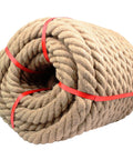 1.5 Inch Thick Twisted Rope, 100 Feet Of Natural Fiber For Landscaping, Crafts, Boating, Marine Use, Outdoor Tie Downs, Sporting Gear, DIY