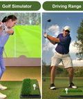 Golfers using Premium Rubber Golf Tees For Mats And Driving Range 12 Piece Set includes six rubber tees and six bamboo tees for practice.