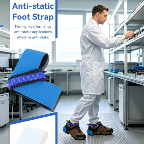 10 Pack Adjustable ESD Wrist Straps For Workshop Pros Antistatic Wrist Bands With Buckle shown in electronics lab