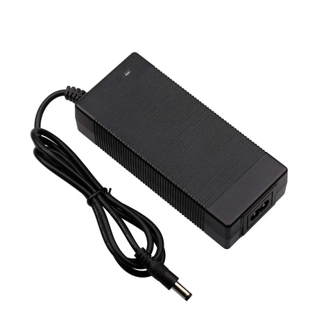Versatile 36V Lithium Battery Fast Charger With 42V 2A Output For Most 36V 10S Scooters And E Bikes 100 to 240V AC Input 5.5mm DC Round Plug 1 Prong Overload Short Circuit And Overvoltage Protection Slim Compact Design