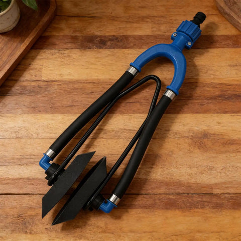 Outboard Engine Flush Kit With Rubber U Bend Muff And Quick Attach Hose Interface for clean water feed on wooden surface