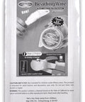 Back packaging view of Bead Buddy Beading Wire with instructions for crimping, featuring product details and barcode.