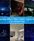 Totally Twinkle Star Headliner Kit With 400 Fiber Optic Strands, 9.8ft Length, 16W Light Engine, App And RF Remote Control