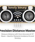 Gold Edition Ultrasonic Distance Sensor Module With Four Modes I2C UART 1 Wire GPIO HC SR04 Compatible For Arduino Raspberry Pi Nano ESP32