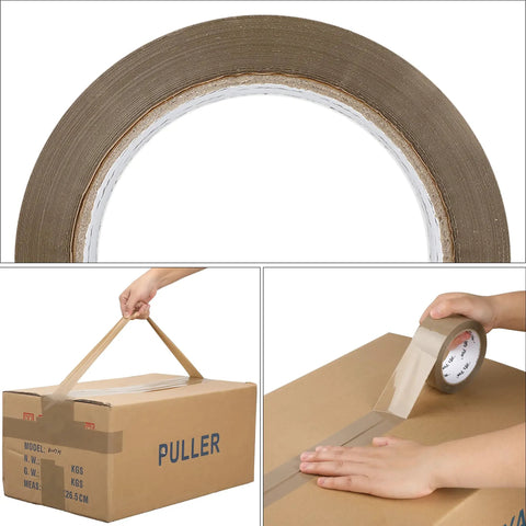Brown Packing Tape With Dispenser, 2 Inch By 60 Yards, Heavy Duty Shipping Tape With Strong Adhesive For Boxes, sealing box