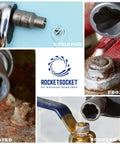 13 Piece Bolt Extractor Set Made In USA With Three Eighths Inch Drive For Stripped, Rounded, Or Frozen Bolts and Nuts
