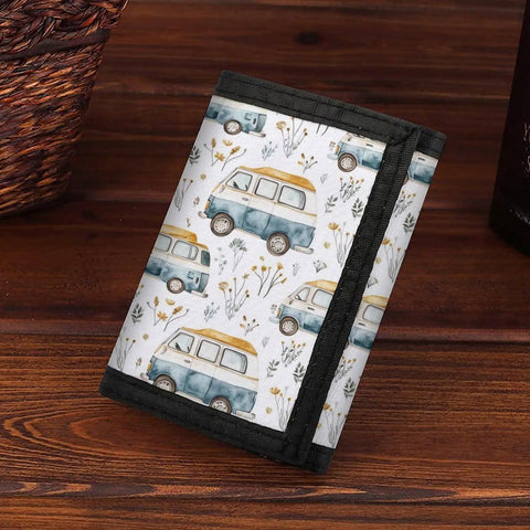 Trifold Wallet With ID Window And Card Holder Zipper Closure Lightweight Polyester Travel Ready For On The Go Everyday Carry