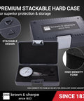 Dial Test Indicator With 0 To 0.030 Inches Range, 0.0005 Inches Graduation, Precise Accuracy For Shaft Alignment And Fine Measurements, Industrial Grade Gauge For Machinists And Shop Floor Pros in foam-lined case
